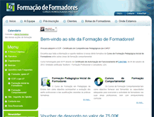 Tablet Screenshot of formacaoformadores.com